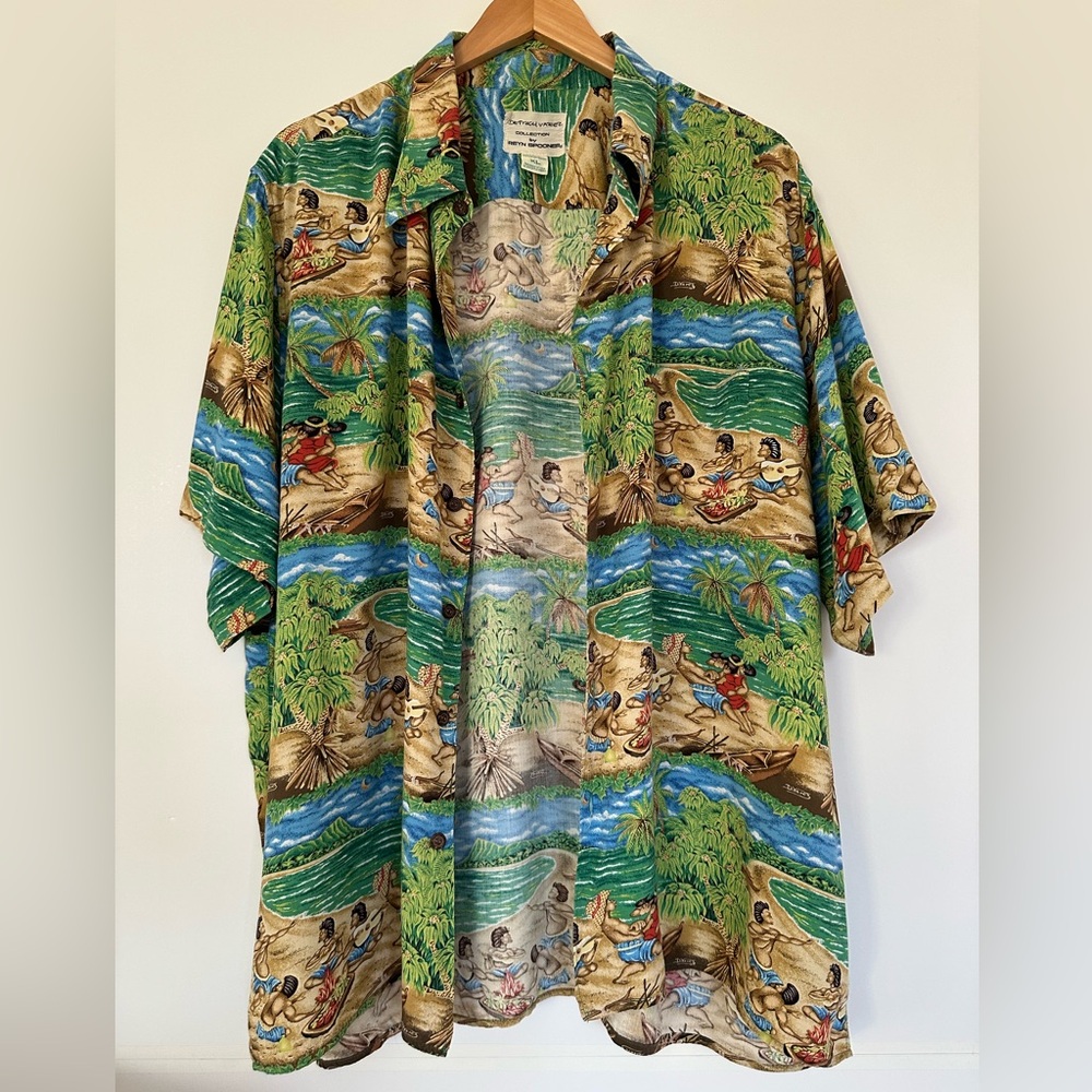Dietrich Varez for collection by Reyn Spooner Vintage Men’s Hawaiian Shirt.